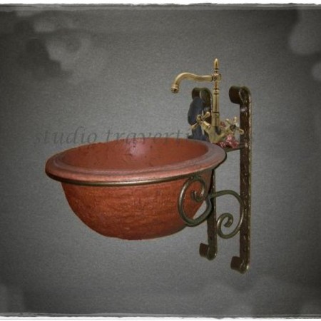 Νιπτήρες Ρουστίκ Travertino 43 cm χ 18 cm με Βάσεις Μεταλλικές Τοίχου Σετ Μύκονος. Νιπτήρες Ρουστίκ Travertino 43 cm χ 18 cm με Βάσεις Μεταλλικές Τοίχου Σετ Μύκονος.