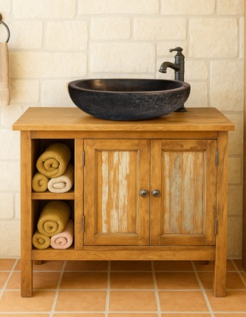 Ιοκάστη Rustic Έπιπλο Μπάνιου Με Νιπτήρες Τραβερτίνο! Ιοκάστη Rustic Έπιπλο Μπάνιου Με Νιπτήρες Τραβερτίνο!