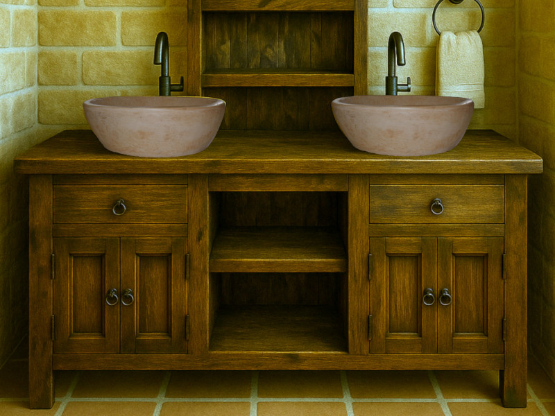 Σοφία rustic έπιπλα μπάνιου οικολογικά Σοφία rustic έπιπλα μπάνιου οικολογικά