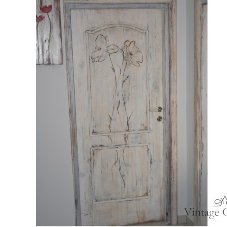 Χειροποίητες πόρτες vintage με σχέδια Χειροποίητες πόρτες vintage με σχέδια