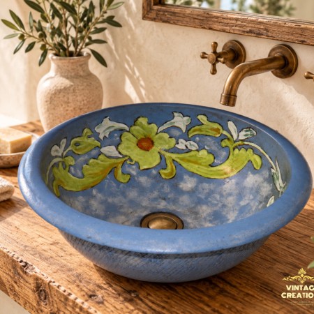Rustic Travertino Καλλιτεχνικοί Νιπτήρες Μπάνιων Ελούντα