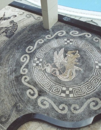 Χειροποίητα μωσαϊκά βότσαλα σχέδιο Ατλαντίς 