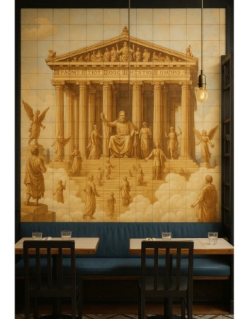 Ζωγραφικές Παρατάσεις της Ακρόπολης σε Χειροποίητα Πλακάκια Ζωγραφικές Παρατάσεις της Ακρόπολης σε Χειροποίητα Πλακάκια