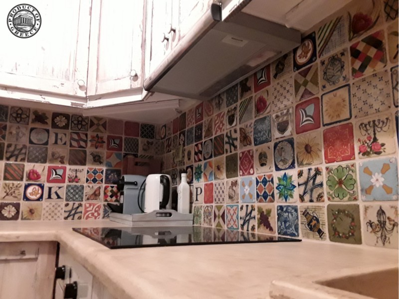 Mix Travertino Ρετρό Χειροποίητα Ειδικά Πλακάκια Κουζίνας Σαντορίνη Mix Travertino Ρετρό Χειροποίητα Ειδικά Πλακάκια Κουζίνας Σαντορίνη