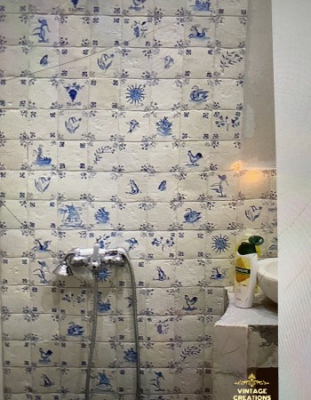 Blue Design Χειροποίητα Πλακάκια Τραβερτίνο Mix Σχέδια Κλασικά Blue Design Χειροποίητα Πλακάκια Τραβερτίνο Mix Σχέδια Κλασικά