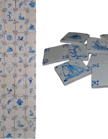 Blue Design Χειροποίητα Πλακάκια Τραβερτίνο Mix Σχέδια Κλασικά Blue Design Χειροποίητα Πλακάκια Τραβερτίνο Mix Σχέδια Κλασικά
