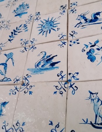 Blue Design Χειροποίητα Πλακάκια Τραβερτίνο Mix Σχέδια Κλασικά Blue Design Χειροποίητα Πλακάκια Τραβερτίνο Mix Σχέδια Κλασικά