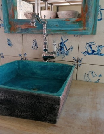 Blue Design Χειροποίητα Πλακάκια Τραβερτίνο Mix Σχέδια Κλασικά Blue Design Χειροποίητα Πλακάκια Τραβερτίνο Mix Σχέδια Κλασικά