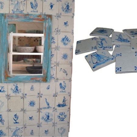Blue Design Χειροποίητα Πλακάκια Τραβερτίνο Mix Σχέδια Κλασικά