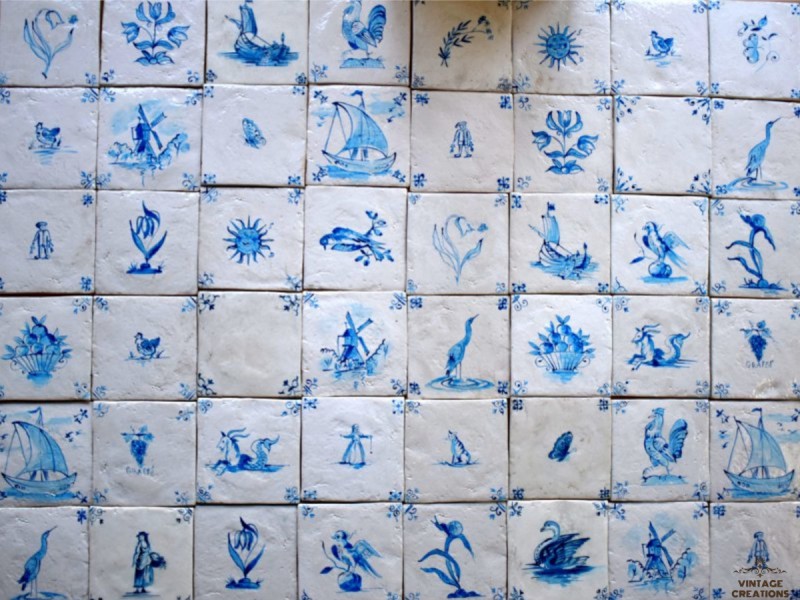 Blue Design Χειροποίητα Πλακάκια Τραβερτίνο Mix Σχέδια Κλασικά Blue Design Χειροποίητα Πλακάκια Τραβερτίνο Mix Σχέδια Κλασικά