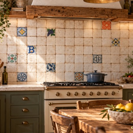 Χειροποίητα Πλακάκια Travertino Σαντορίνη Φυσικές Αποχρώσεις