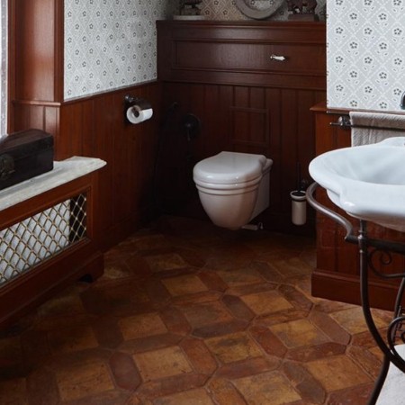 Χειροποίητα Πλακάκια Δαπέδου Terracotta Παραδοσιακά Ιταλικά Πλακάκια με Αντικέ Υφή Νο17
