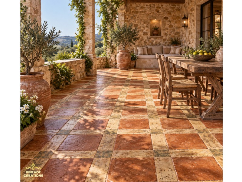 Terracotta Tiles Σειρά Παλέρμο Νο42 Χειροποίητα Δαπέδου Terracotta Tiles Σειρά Παλέρμο Νο42 Χειροποίητα Δαπέδου