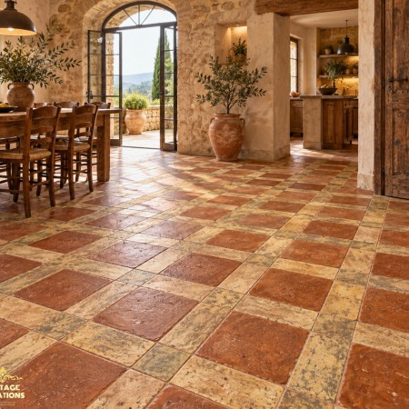 Terracotta Tiles Σειρά Παλέρμο Νο42  Χειροποίητα Δαπέδου 