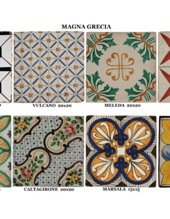 Πλακάκια Terracotta Σχέδια Χειροποίητα Magna Ίρις. Πλακάκια Terracotta Σχέδια Χειροποίητα Magna Ίρις.