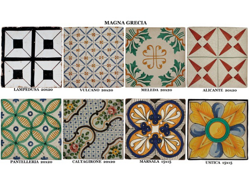 Πλακάκια Terracotta Σχέδια Χειροποίητα Magna Ίρις. Πλακάκια Terracotta Σχέδια Χειροποίητα Magna Ίρις.