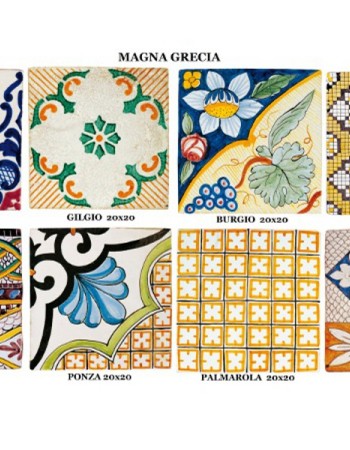 Πλακάκια Terracotta Σχέδια Χειροποίητα Magna Ίρις. Πλακάκια Terracotta Σχέδια Χειροποίητα Magna Ίρις.