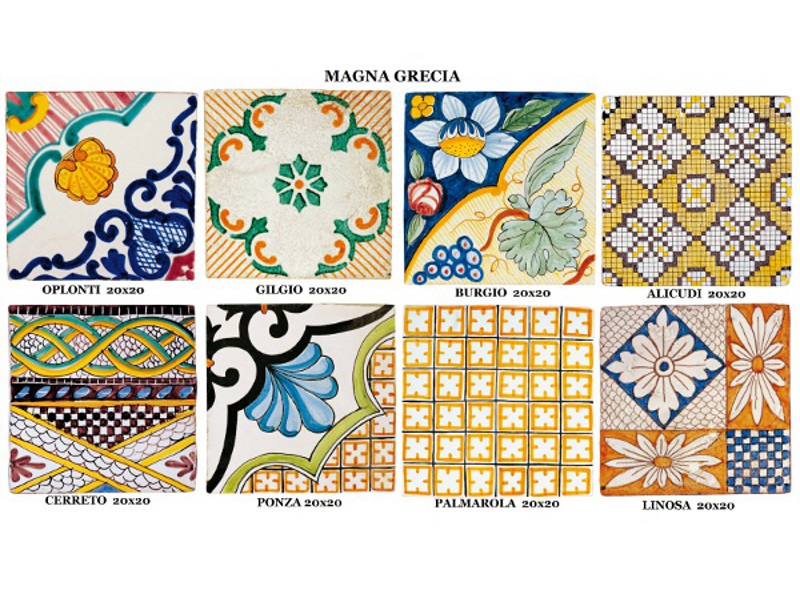 Πλακάκια Terracotta Σχέδια Χειροποίητα Magna Ίρις. Πλακάκια Terracotta Σχέδια Χειροποίητα Magna Ίρις.