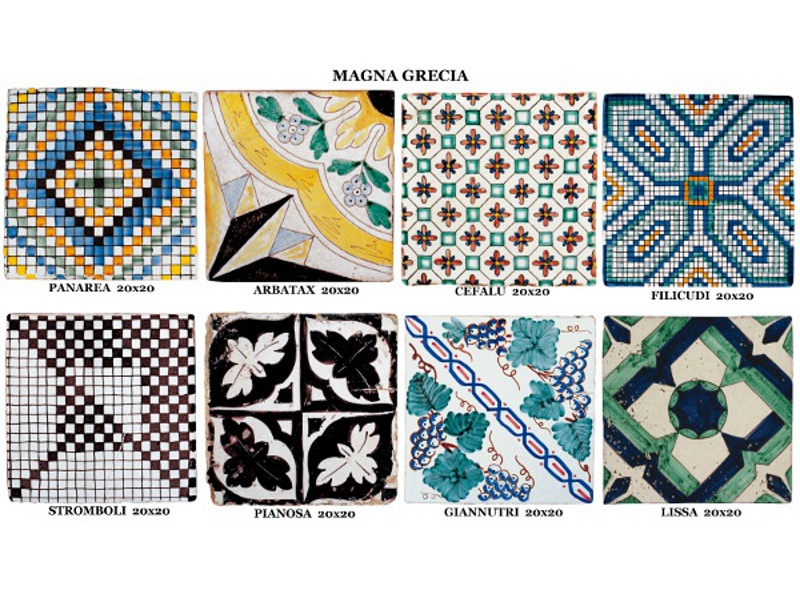 Πλακάκια Terracotta Σχέδια Χειροποίητα Magna Ίρις. Πλακάκια Terracotta Σχέδια Χειροποίητα Magna Ίρις.