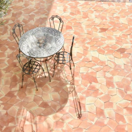 Πολύγωνο Χειροποίητο Πλακάκι Terracotta με 5 Γωνίες
