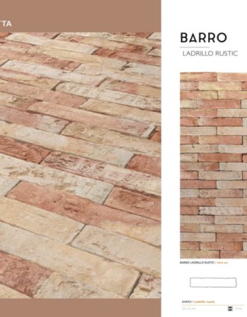 Χειροποίητα Πλακάκια Terracotta Τύπου Τουβλάκι 25x5cm Χειροποίητα Πλακάκια Terracotta Τύπου Τουβλάκι 25x5cm