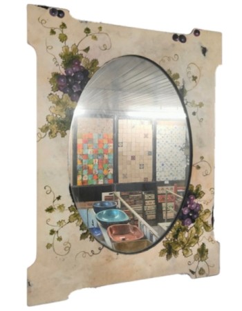 Καθρέφτης Ξύλινος ζωγραφικός χειροποίητος σε τιμή προσφοράς 90,00 € Καθρέφτης Ξύλινος ζωγραφικός χειροποίητος σε τιμή προσφοράς 90,00 €