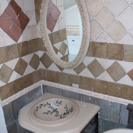 Σύνθεση wc τραβερτίνο νιπτήρα άρτεμης 